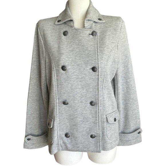 Vintage Talbots Petites Collared Button Up Long Sleeve Jacket Pockets Sz PM - Picture 1 of 13